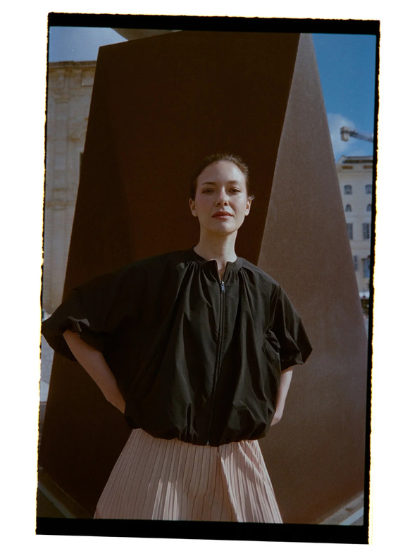 Moodo Černá oversize bunda Moodo