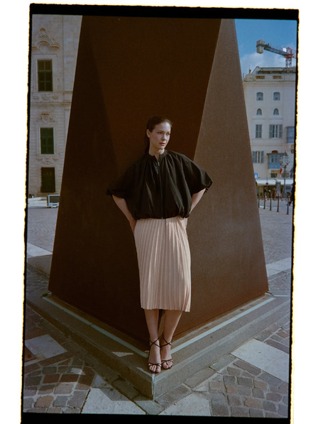 Moodo Černá oversize bunda Moodo