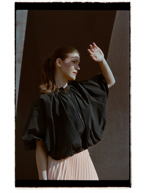 Moodo Černá oversize bunda Moodo