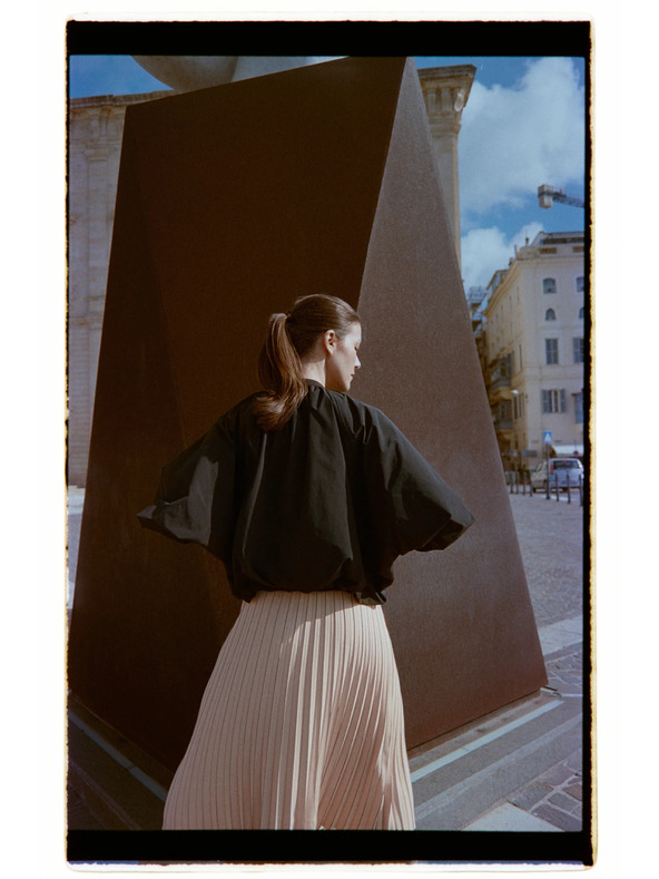 Moodo Černá oversize bunda Moodo