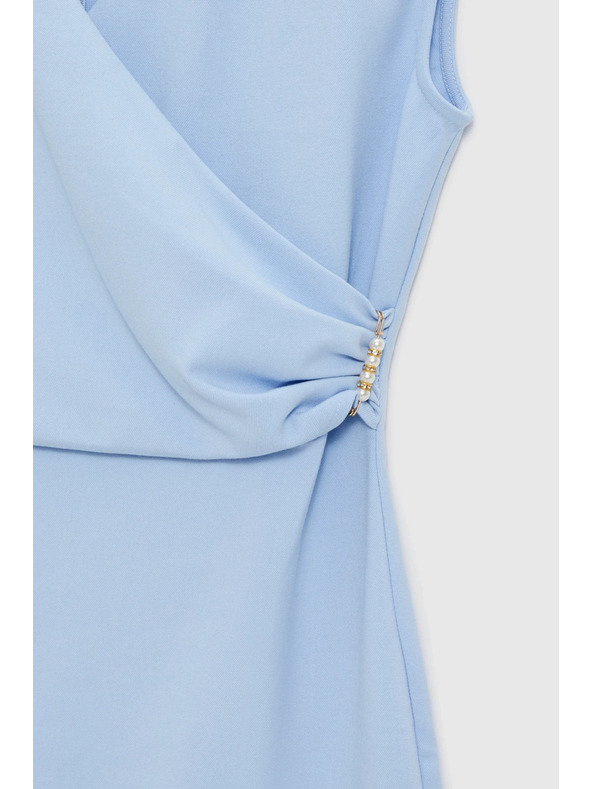 Moodo Modrá řasená sukně Moodo