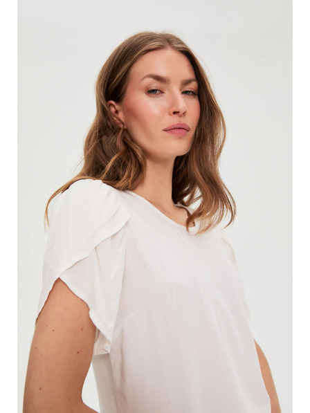 Moodo Hladká košile bílá Moodo