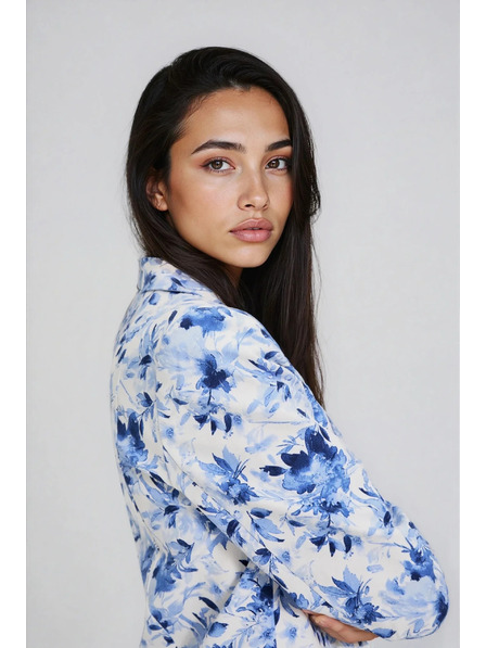 Moodo Sako s květinami modré Moodo