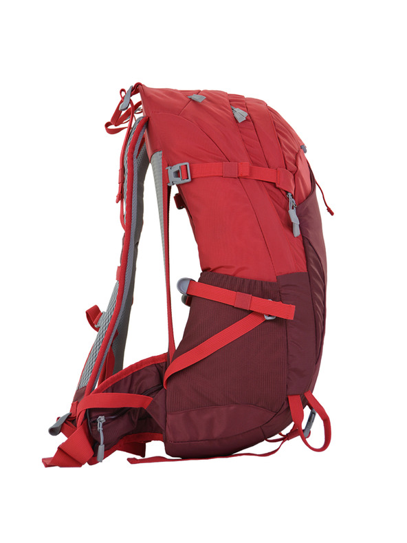 ALPINE PRO Outdoorový batoh s pláštěnkou 25 l ALPINE PRO MONRE cardinal