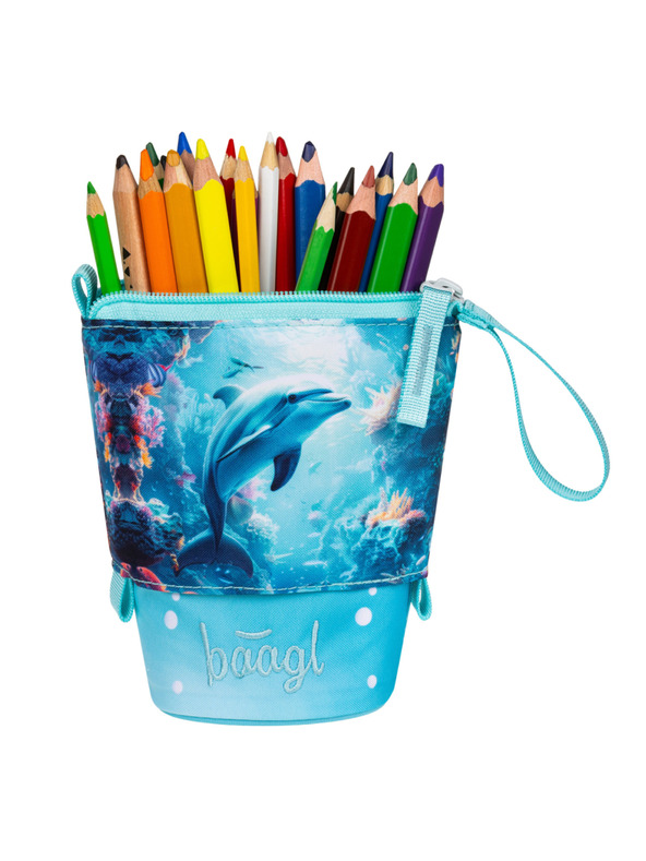 BAAGL  BAAGL Školní penál Pastelkovník Delfín GRS