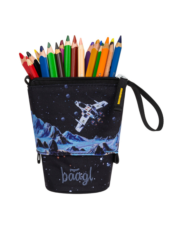BAAGL  BAAGL Školní penál Pastelkovník Pixel Space GRS