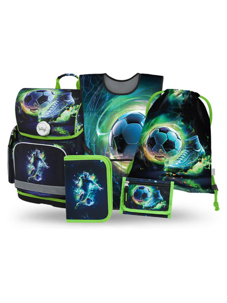 BAAGL  BAAGL SET 5 Ergo Fotbal Hráč: aktovka, penál, sáček, zástěra, peněženka