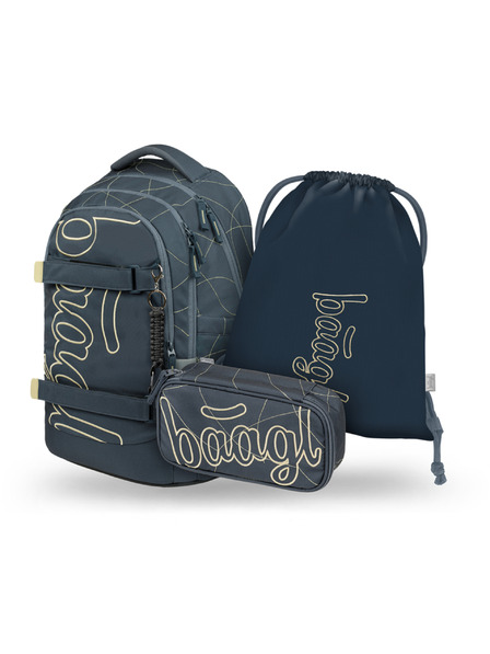 BAAGL  BAAGL SET 3 Skate Max Wave: batoh, penál, sáček GRS