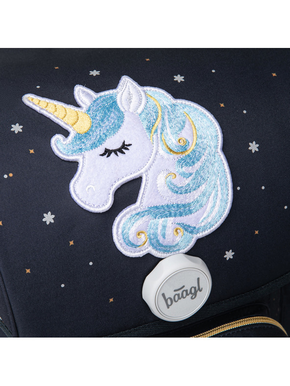 BAAGL  BAAGL SET 3 Ergo Unicorn Gold: aktovka, penál, sáček