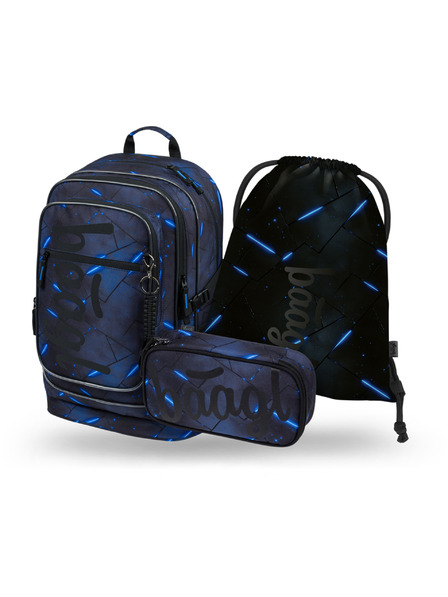 BAAGL  BAAGL SET 3 Cubic Flash: batoh, penál, sáček GRS