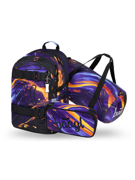 BAAGL  BAAGL SET 3 Skate Vibe: batoh, penál, sportovní taška GRS