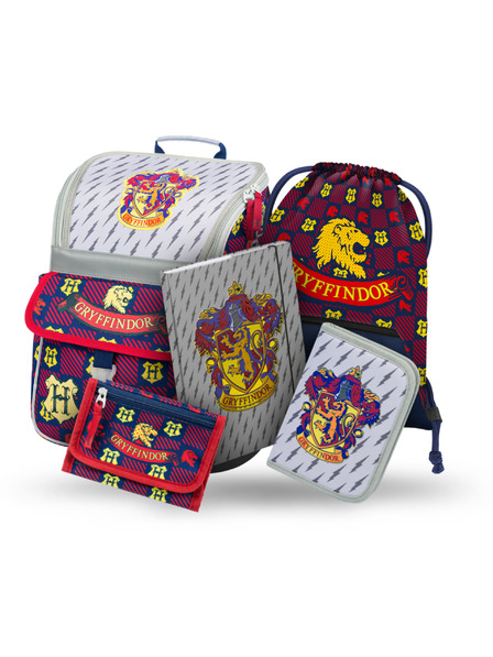 BAAGL  BAAGL 5 SET Zippy Harry Potter Nebelvír: aktovka, penál, sáček, desky, peněženka