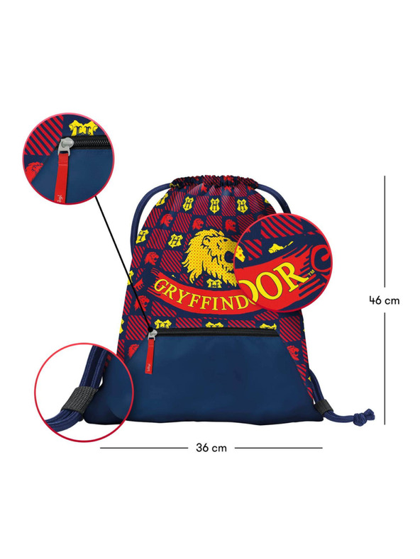 BAAGL  BAAGL 5 SET Zippy Harry Potter Nebelvír: aktovka, penál, sáček, desky, peněženka
