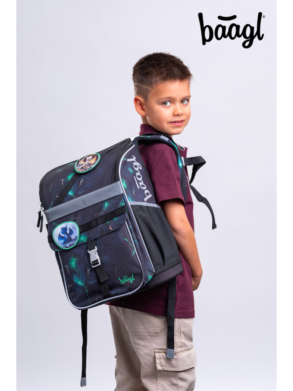 BAAGL  BAAGL Školní aktovka Zippy Draci