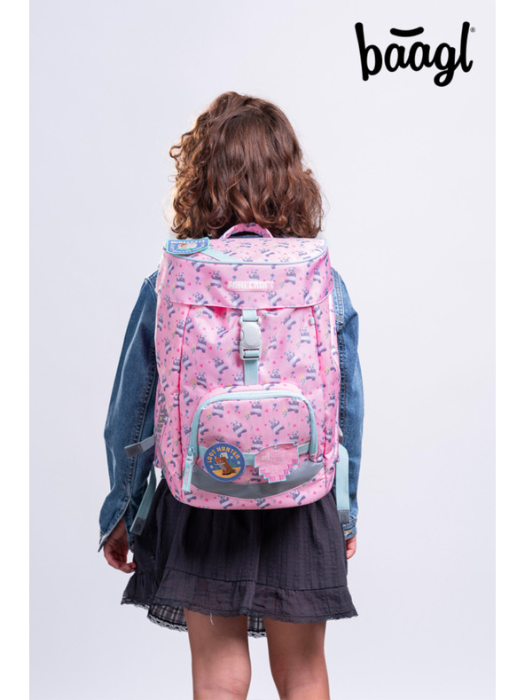 BAAGL  BAAGL SET 3 Airy Minecraft Panda: batoh, penál, sáček