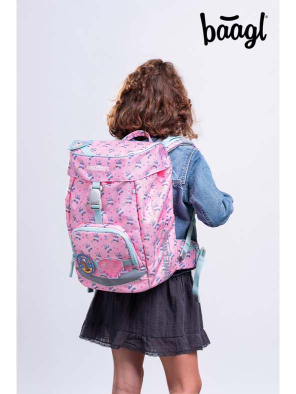 BAAGL  BAAGL SET 3 Airy Minecraft Panda: batoh, penál, sáček