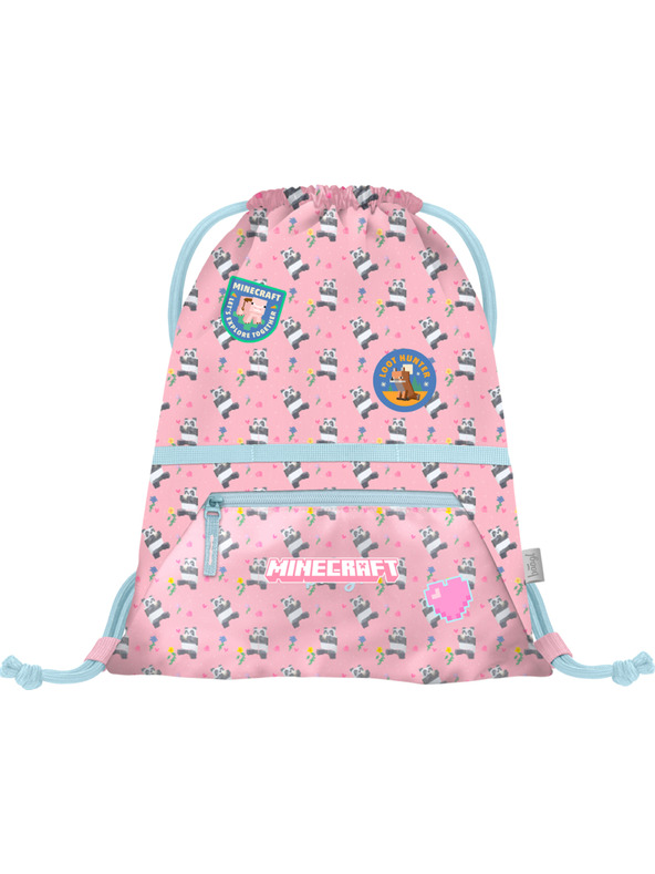 BAAGL  BAAGL SET 3 Airy Minecraft Panda: batoh, penál, sáček