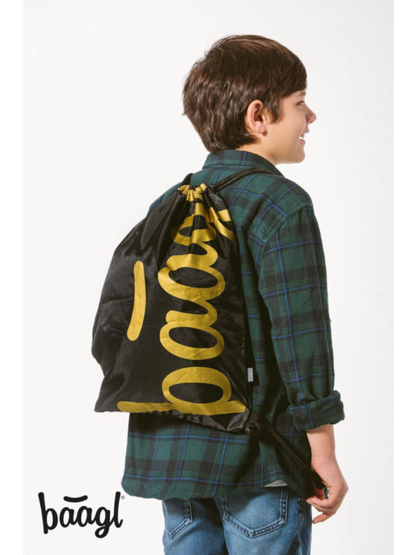 BAAGL  BAAGL 5 SET Skate Gold: batoh, penál, sáček, desky, peněženka