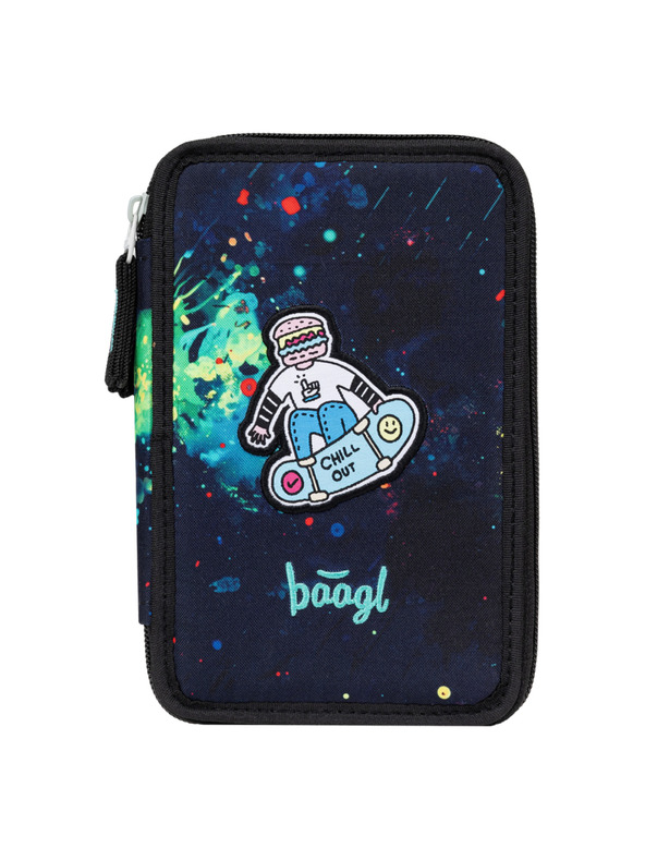BAAGL  BAAGL Školní penál třípatrový Chill GRS
