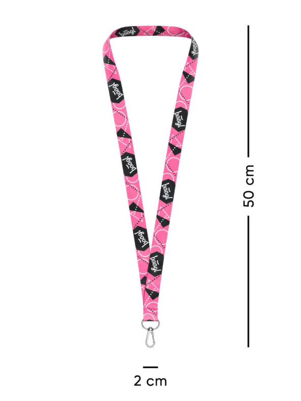 BAAGL  BAAGL Přívěsek na klíče dlouhý – lanyard, růžový