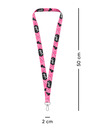 BAAGL  BAAGL Přívěsek na klíče dlouhý – lanyard, růžový
