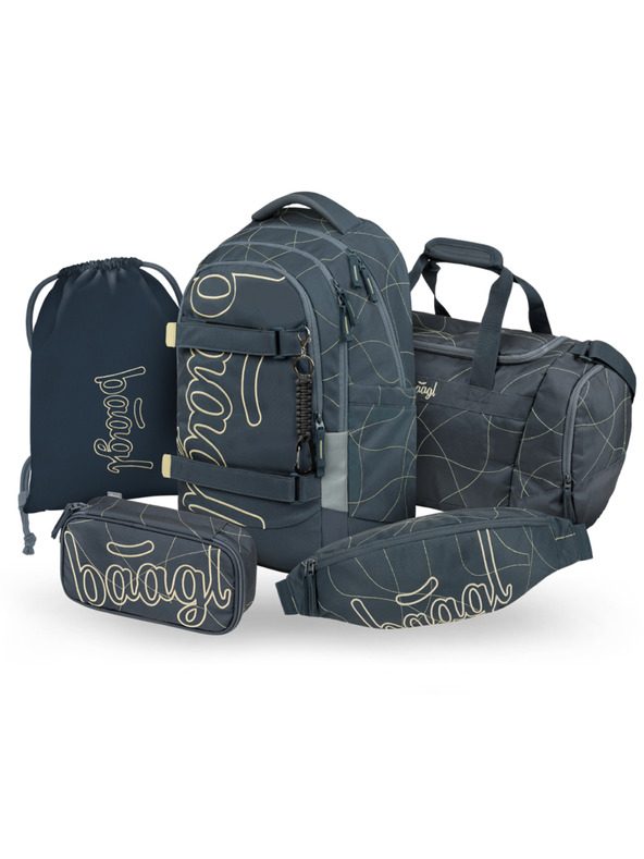BAAGL  BAAGL SET 5 Skate Max Wave: batoh, penál, sáček, sportovní taška, ledvinka GRS