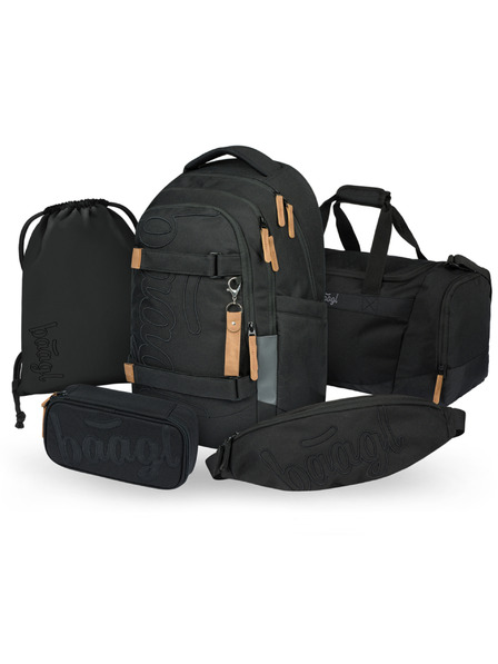 BAAGL  BAAGL SET 5 Skate Max Darkness: batoh, penál, sáček, sportovní taška, ledvinka