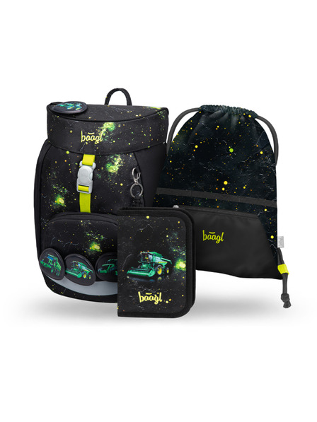 BAAGL  BAAGL SET 3 Airy Traktor: batoh, penál, sáček GRS