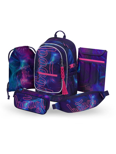 BAAGL  BAAGL SET 5 Core Nova: batoh, penál, sáček, ledvinka, obal na notebook GRS