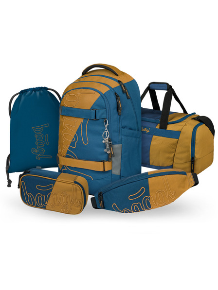 BAAGL  BAAGL SET 5 Skate Max Duo: batoh, penál, sáček, sportovní taška, ledvinka GRS