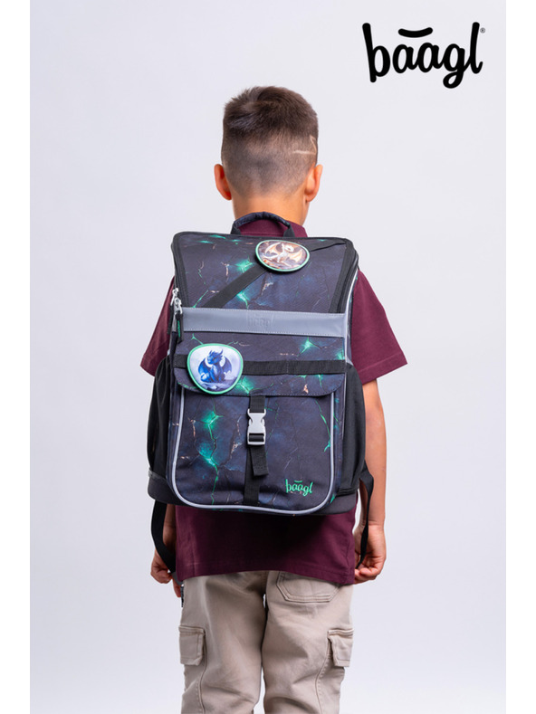 BAAGL  BAAGL SET 3 Zippy Draci: aktovka, penál, sáček