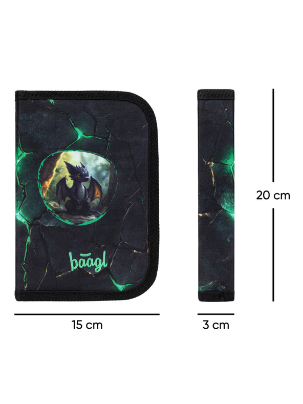 BAAGL  BAAGL SET 3 Zippy Draci: aktovka, penál, sáček
