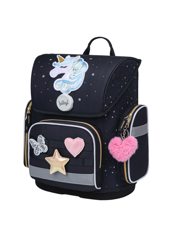 BAAGL  BAAGL Školní aktovka Ergo Unicorn Gold