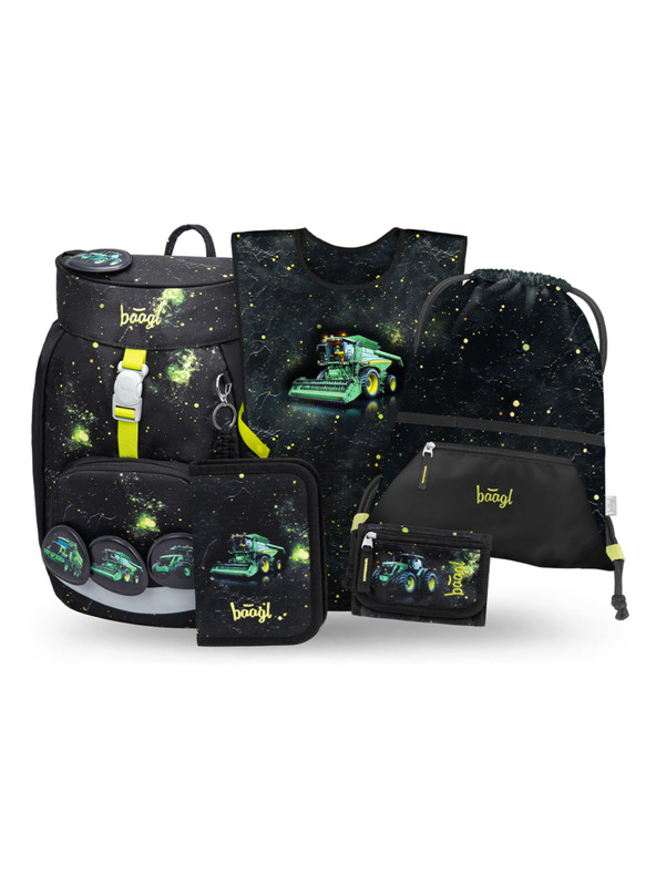 BAAGL  BAAGL SET 5 Airy Traktor: batoh, penál, sáček, zástěra, peněženka GRS