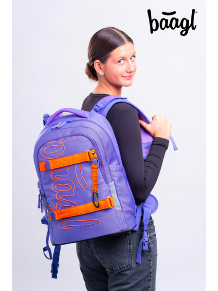 BAAGL  BAAGL SET 3 Skate Max Orange: batoh, penál, sáček   GRS