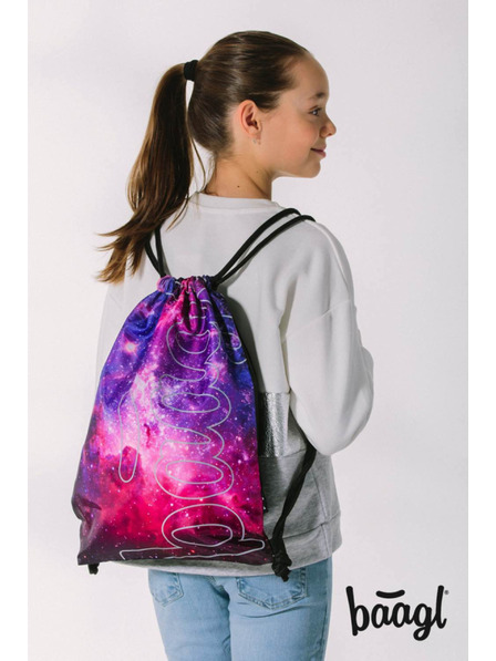 BAAGL  BAAGL SET 5 Skate Max Galaxy: batoh, penál, sáček, sportovní taška, ledvinka GRS