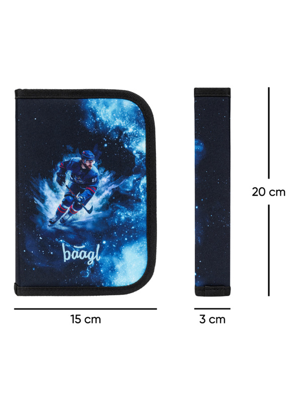 BAAGL  BAAGL SET 3 Zippy Hokej: aktovka, penál, sáček
