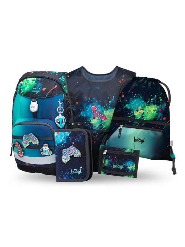 BAAGL  BAAGL SET 5 Airy Plus Chill: batoh, penál, sáček, zástěra, peněženka