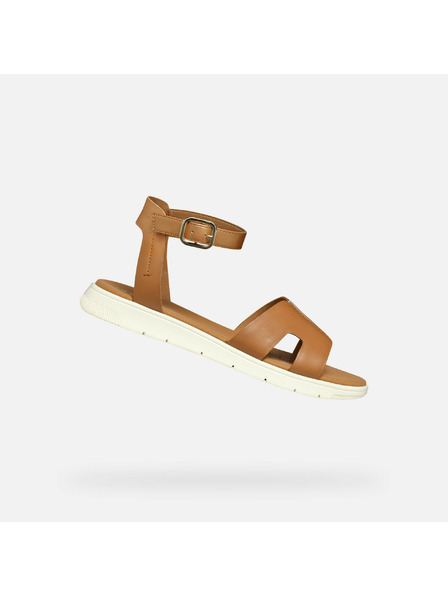 Geox Hnědé dámské sandály Geox Dandra