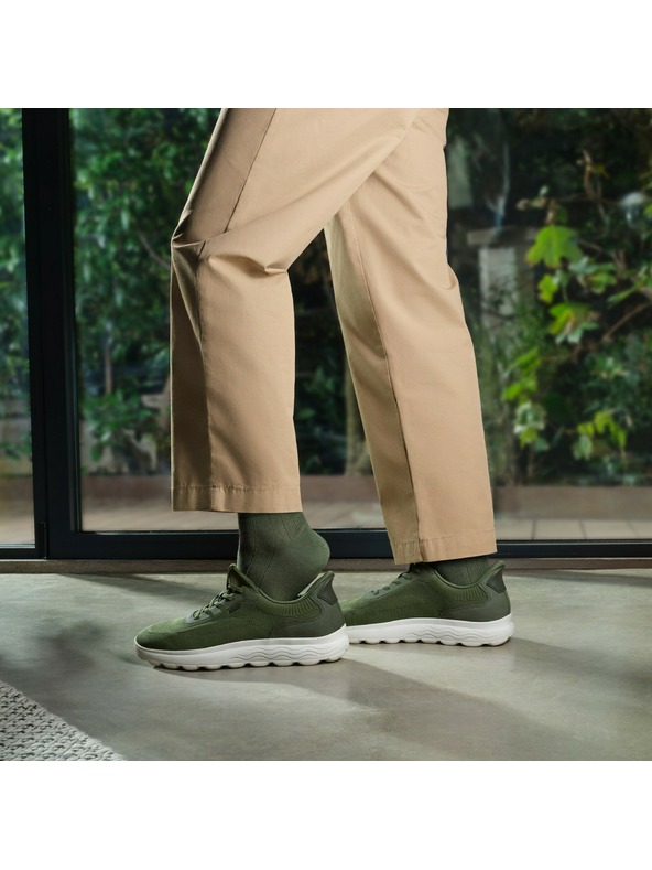 Geox Khaki pánské tenisky Geox Spherica Plus Fast in