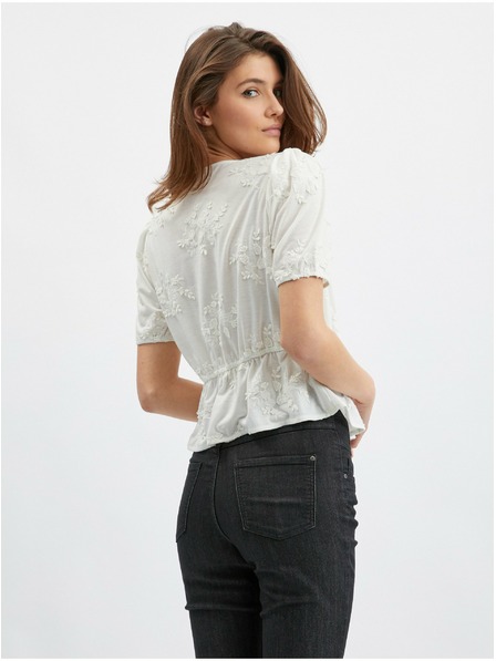 Orsay Bílá dámská květovaná halenka ORSAY