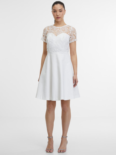 Orsay Bílé dámské šaty ORSAY