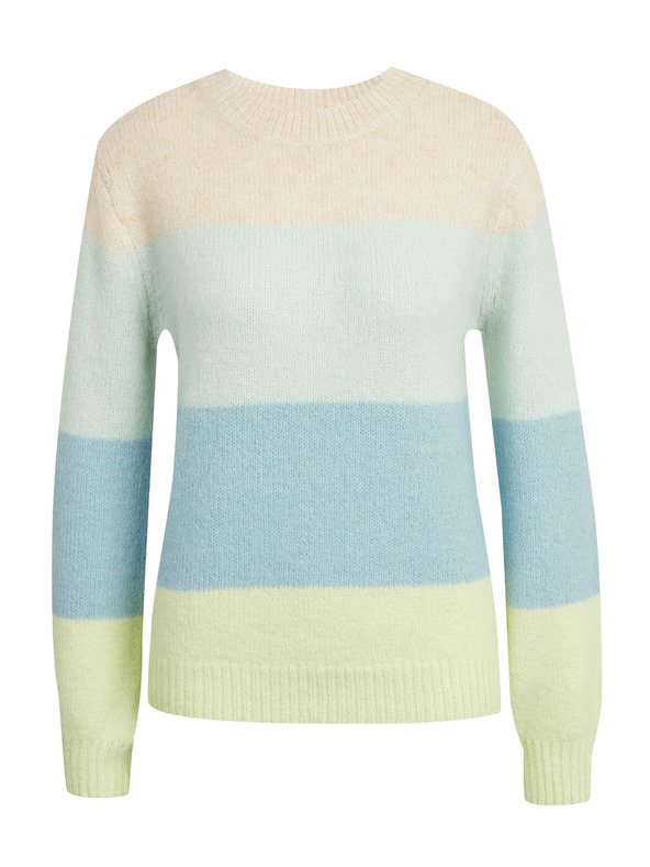 Orsay Modro-zelený dámský pruhovaný svetr ORSAY