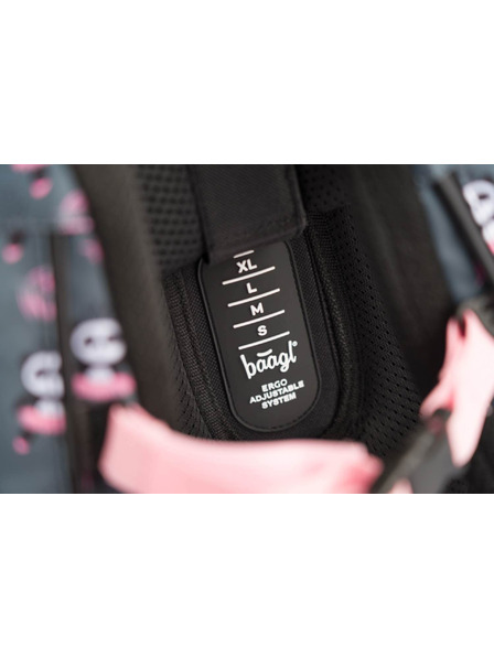 BAAGL  Šedý 3 set zippy panda: aktovka, penál, sáček Baagl