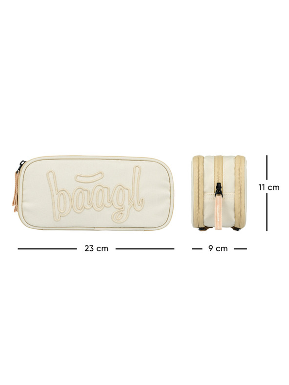 BAAGL  Béžový studentský penál etue Baagl Beige