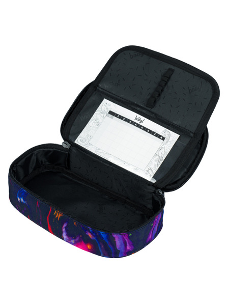 BAAGL  Fialový školní penál etue Baagl Marble