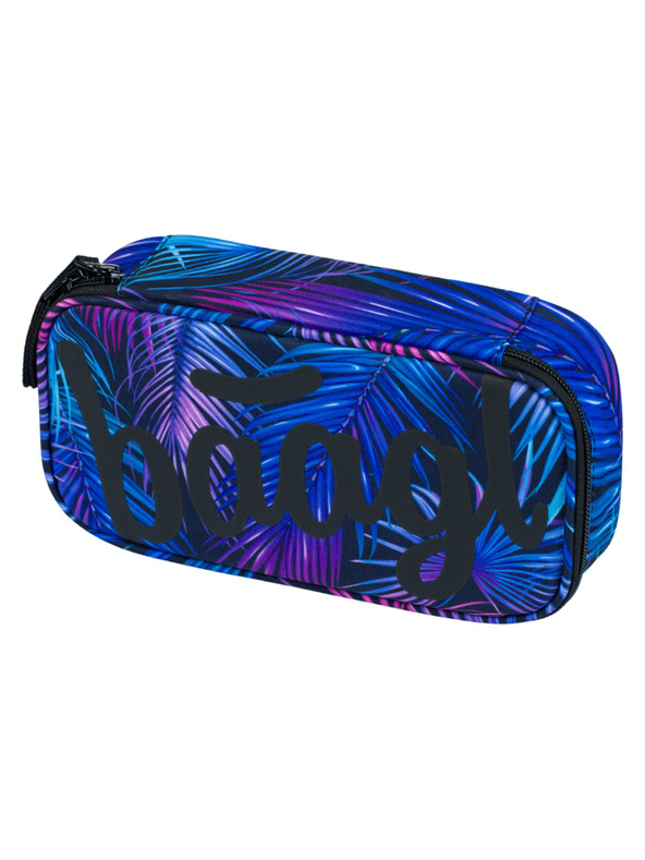 BAAGL  Modrý školní penál etue Baagl Palm