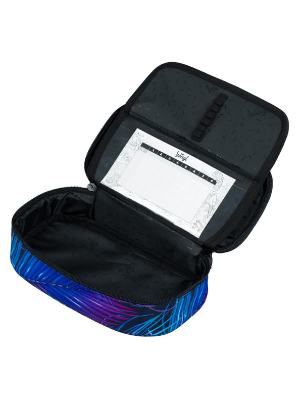 BAAGL  Modrý školní penál etue Baagl Palm