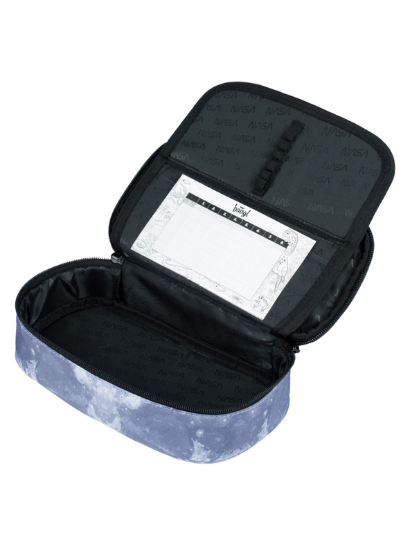 BAAGL  Šedý školní penál etue Baagl NASA Grey