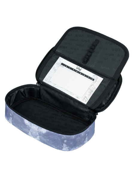 BAAGL  Šedý školní penál etue Baagl NASA Grey